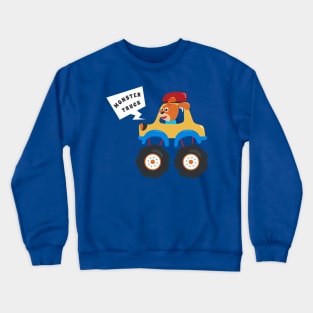 illustration of monster truck with cartoon style Crewneck Sweatshirt